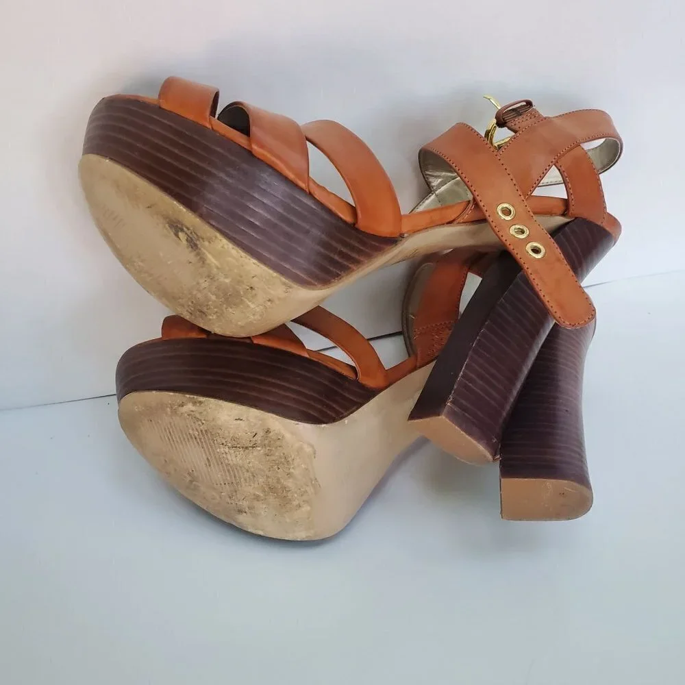 Guess Nichole Strappy Y2K Platform Sandal Size 9